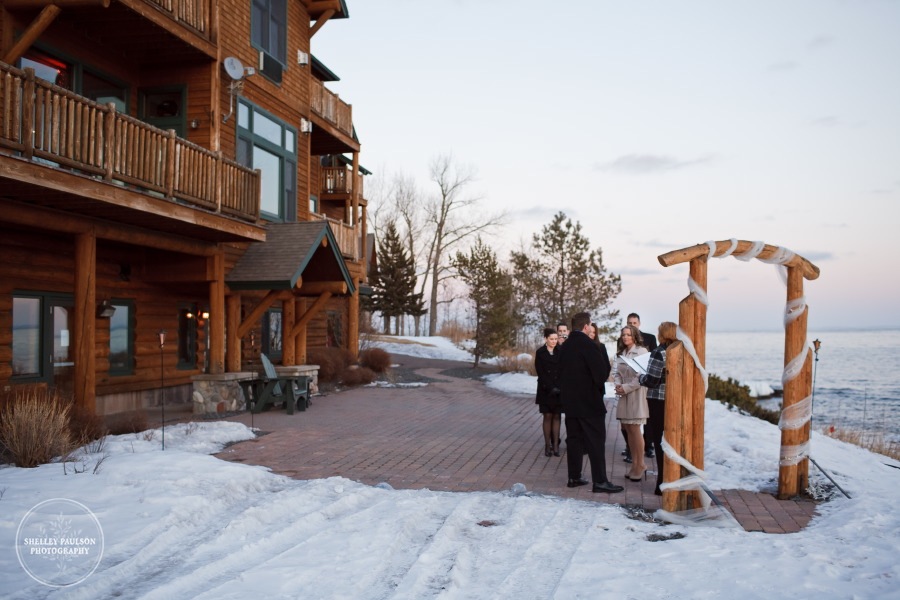 Grand Superior Lodge Winter Outdoor Wedding